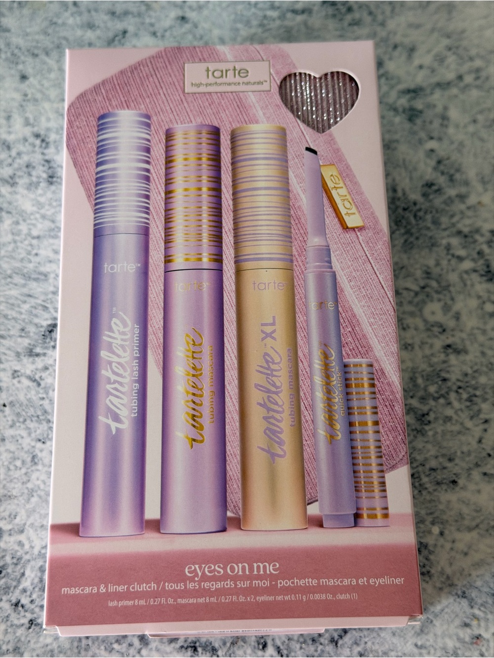 Holiday Tarte  Eyes On Me Mascara & Liner Set — Lavender Clutch